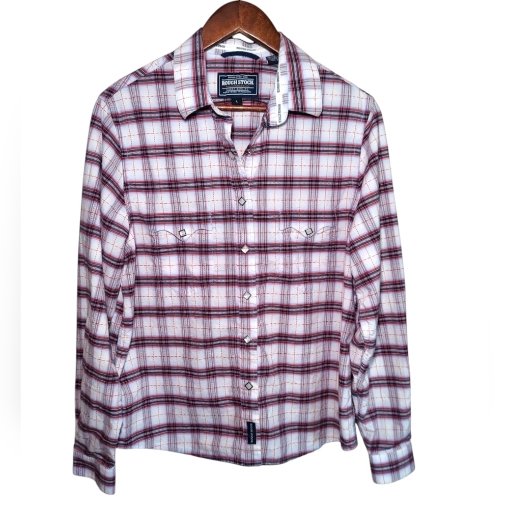Roughstock Panhandle Slim Western Plaid Shirt